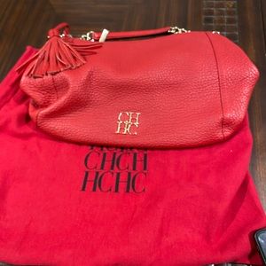 Authentic Carolina Herrera Red Bag